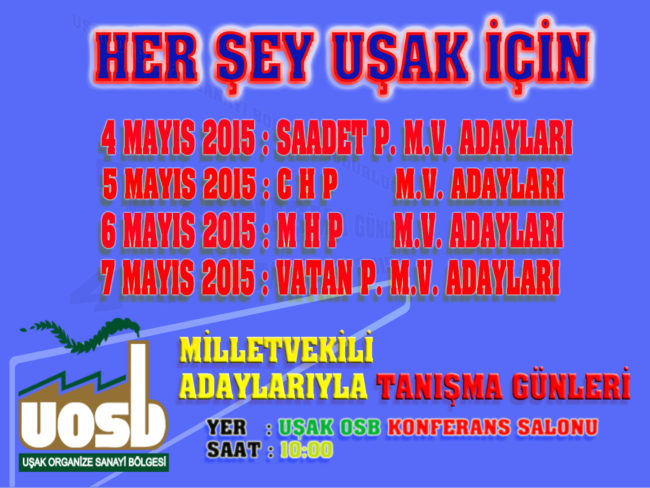 Print Uşak Milletvekili Adayları Tanıtımı